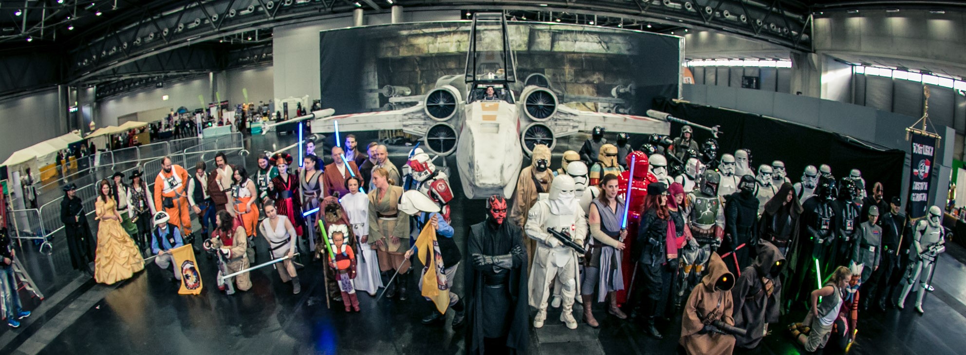 fan group star wars people x-wing stormtroopers darth varder princess prop photo-op 501st VIECC® Messe