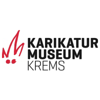 The logo of Karikatur Museum Krems